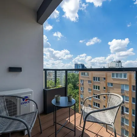 Lejlighed Wola - Balcony&workspace - By Rentujemy Warszawa